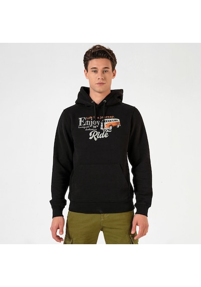 Routefield Hyper Erkek Sweatshirt Siyah Siyah