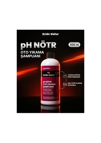 Araç Oto Ph Nötr Sıo02 Oto Yıkama Şampuanı 500ml Panda