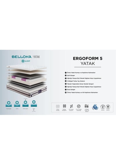 Bellona Ergoform-5 Yatak Alez Hediyeli
