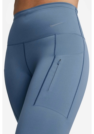 Nike Go Firm Support High Rise Full Length Kadın 6 Cepli Antreman Taytı Koyu Mavi