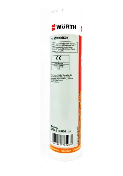 Würth Nötr Şeffaf Silikon 310 Ml Şeffaf