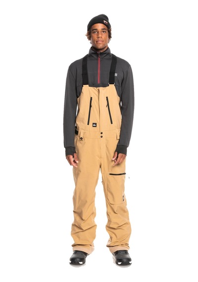 Quıksılver Quiksilver Altostratus Stret Gore-tex Bib Erkek Kahverengi Snowboard Pantolonu Cld0 Hardal