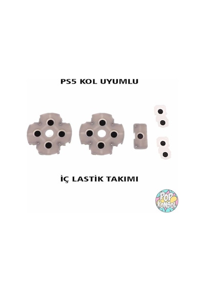 Ps5 Versiyon 1 Kol Lastik Takımı İç Silikon Lastiği Playstation 5 V1 Kol Tamiri Rubber Pad Beyaz