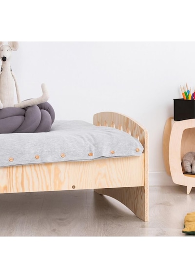 Markaawm White Markaawm Montessori Yatak 90X190 Ahşap Çocuk Karyola Beşik Akçaağaç