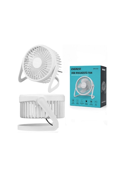 Büro Ev Ofis Serinliği İçin Mini Pvc Gövde 360 Ayarlı Masaüstü Usb Fan