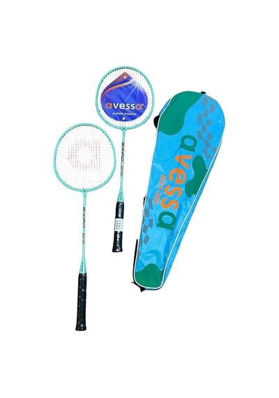 Avessa Blue Badminton Raket Seti Turkuaz Çok Renkli