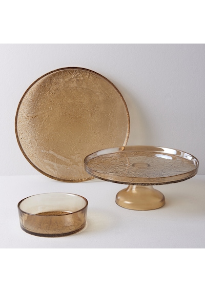 Linens Gleam 28 Cm Servis Tabağı Amber Amber