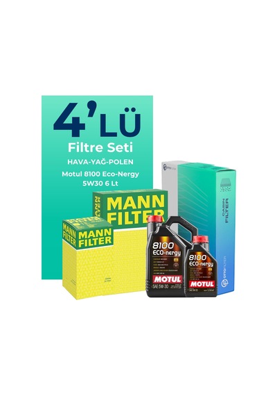Mercedes Cla200 Benzin Filtre Bakım Seti Motul Motor Yağlı 2013-2019 4 Lü 8200BKMFLSHNGFL35219