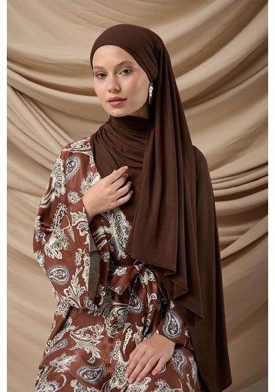Silk Home Premium Penye Şal 65002-08 Kahverengi Çok Renkli