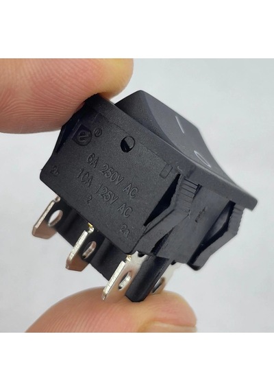 Ic-129 Orta Boy Işıksız Anahtar On-on 6p Siyah