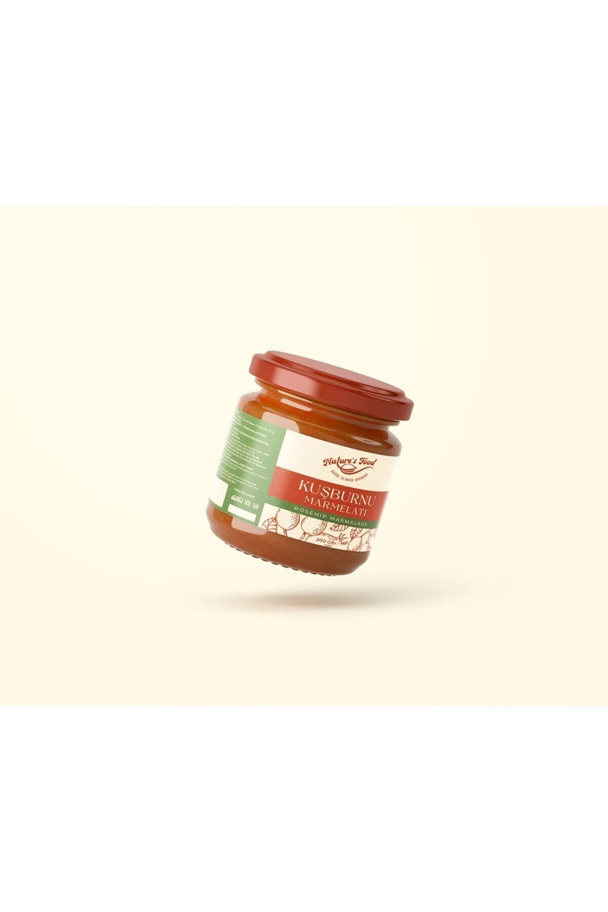 Natures Food Kuşburnu Marmelatı Şekersiz 400 G
