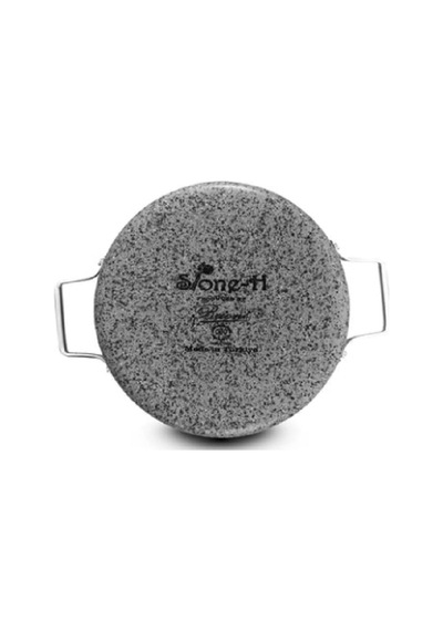 Brioni Stone-h 22 Cm Çizilmez Yanmaz Yapışmaz Kapaklı Sahan Sh-121 Gri