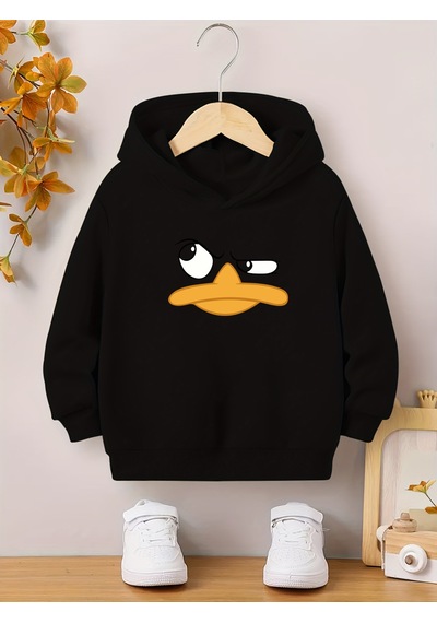 Uyguntarz Unisex Duffy Baskılı Oversize Genel Siyah