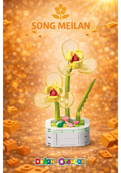 Mikro Blok Kristal Song Meilan Çiçek Setleri Mini- Çiçek  - Blossom Çiçek