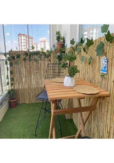 2 X 2,5 Metre Hasır Kamış Bahçe Çiti Gölgelik Dekarasyon