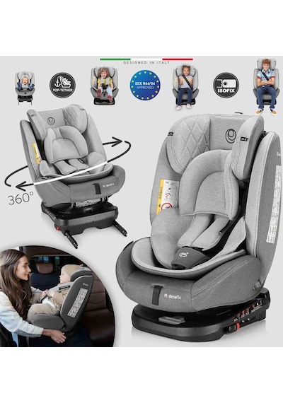 Elele Modenafix 360 Dönebilen İsofixli Oto Koltuğu 0-36 Kg Gri