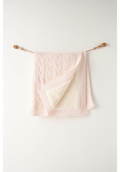 Bebek Triko Battaniye 85x100 Knitted Blanket Ac26340 Pembemelanj