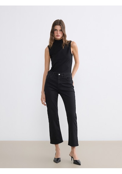 Lcwaıkıkı Classic Siyah Flare Kadın Jean Pantolon