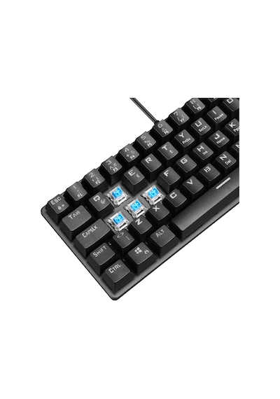 Rampage Plower K60 12 Işık Modlu Blue Switch Bilek Destekli Mekanik Klavye
