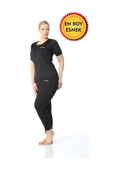 Ff Fit Form Giyim Extra Termal Siyah Etkili Sauna Tayt Siyah