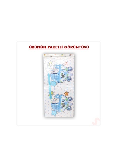 Kapaklı, Katlanır Demonte Karton Kutu, 30cm - Puset & Mavi