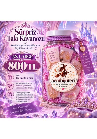 Sürpriz Takı Kavanozu 3x Large Çok Renkli