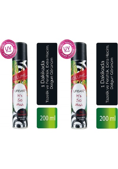 Urban Care Hacimli Görünüm ve Dolgunluk Veren Kuru Şampuan 2 x 200 ML