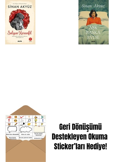 Solgun Karanfil + Aşk Başka Evde + Okuma Sticker'ları
