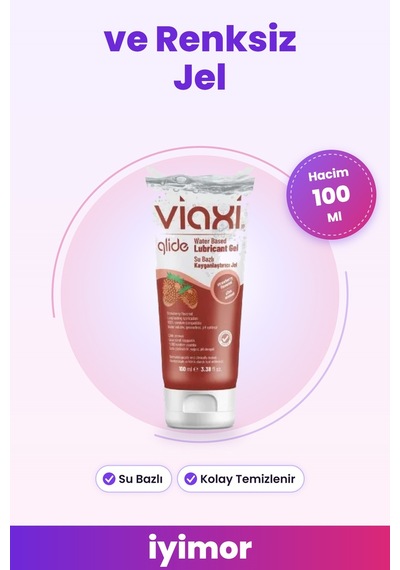 Çilek Aromalı Su Bazlı Ve Renksiz Kayganlaştırıcı Jel İyimor