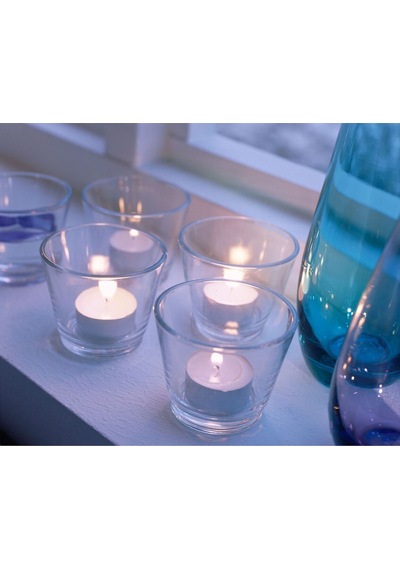 Tealight Mumluk, Cam, Gıda Servisi İçin Kullanılabilir Acı Kahverengi