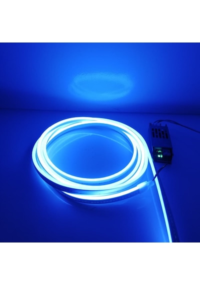 Neon Led 12 Volt Mavi Işık Dış Mekan 3 Metre 3 Metre