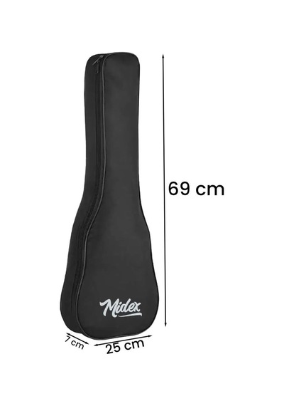 Midex Cs-26a-50x Tenör Ukulele Çantası 50'li Paket Kaliteli Siyah Kılıf 50 Adet