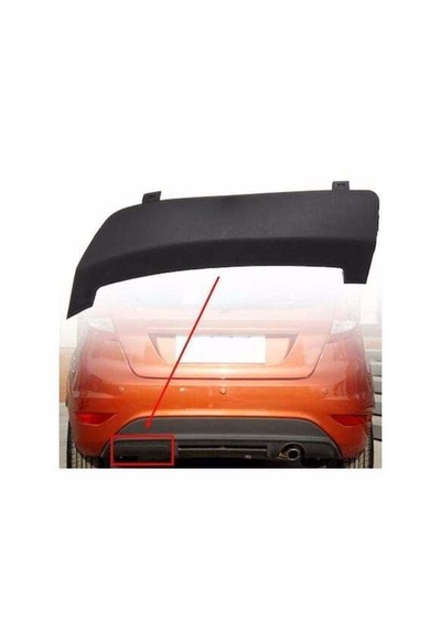 Ford Fiesta Mk7 Arka Tampon Çeki Demiri Kapağı 2009-2017 Çeki Kanca Kapağı Oem 8a61-17k922-ab Siyah
