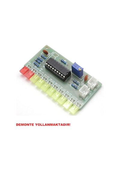 LM3915 10 Led Vumetre Kit DIY Led Elektronik Ses Müzik Demonte