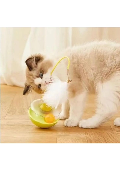 Busstier Kedi Nanesi Yalama Toplu Hacı Yatmaz Tüylü İnteraktif Kedi Oyuncağı
