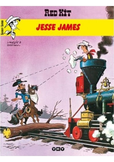 Red Kit 25 - Jesse James - Morris (Maurice de Bevere) -  Rene Goscinny - Yapı Kredi Yayınları