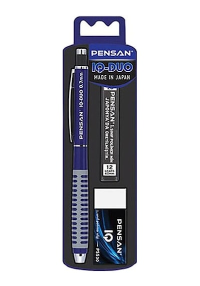 Pensan Iq-duo 0,7 Mm Silgili Mavi Versatil Kalem Seti