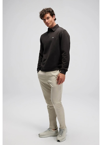 Ellesse Erkek Polo Yaka Sweat Em607-kh Koyu Haki Koyu Haki