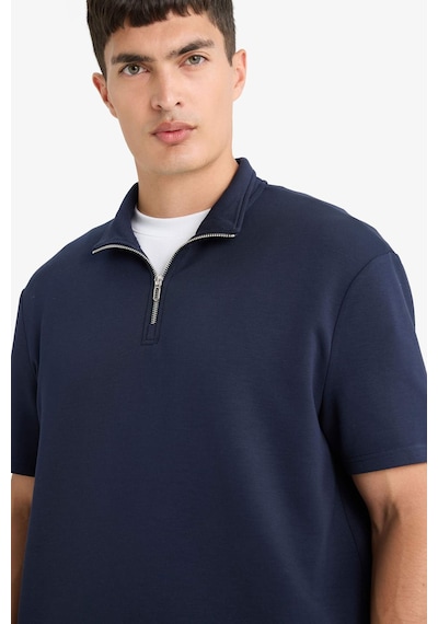 Defacto Regular Fit Dik Yaka Yarım Fermuarlı Kısa Kollu Tişört B6502ax25aunv91 Lacivert Defacto Regular Fit Dik Yaka Yarım Fermuarlı Kısa Kollu Tişört B6502ax25aunv91 Lacivert