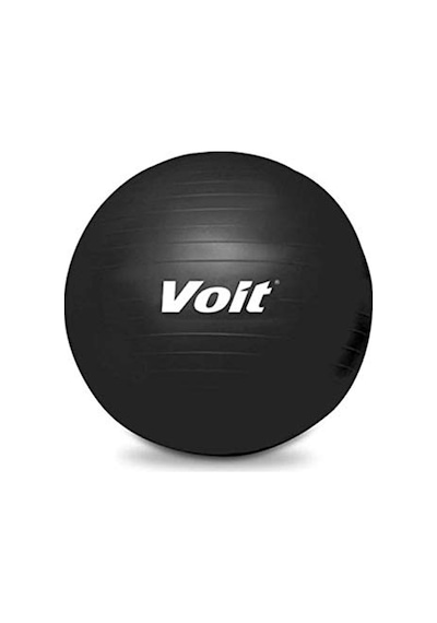Voit T5406 65 Cm Pilates Topu + Pompa Hediyeli Unisex, Siyah, Tek Beden
