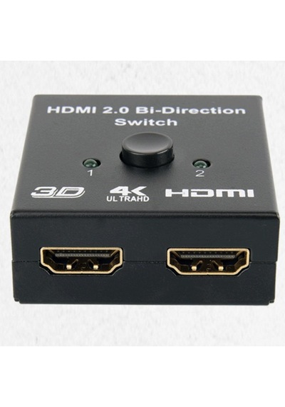2 Port Hdmi Switch 2 Port Hdmi Splitter Hdmi 2.0 Bi-direction Switch 4k Seçmeli Hdmi Çoğaltıcı