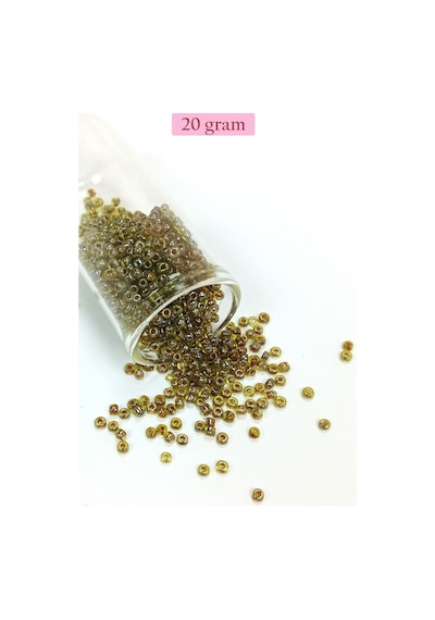 Dökme Cam Kum Boncuk 8/0 3 Mm - 4 Renk - Toplam 80 Gram - Bnc425