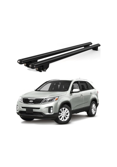 Kanca Kia Sorento 2010-2015 Uyumlu Siyah Kilitli Ara Atkı 120cm Port Bagaj Tavan Barı