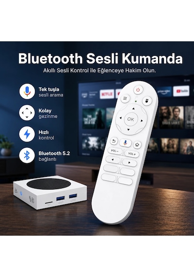 PELL C5 PRO 8K Android 14 TV Box 4GB 64GB, Wi-Fi 6 Smart Media Player