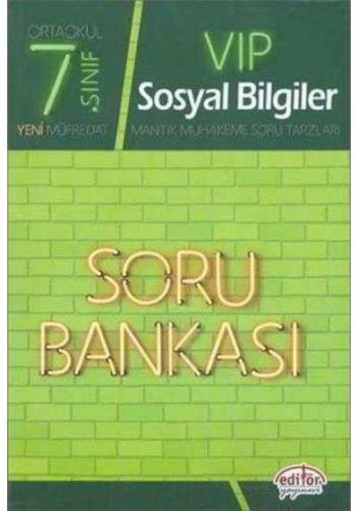 7.Sınıf Vip Sosyal Bilgiler Soru Bankası - Editör  Yayınevi