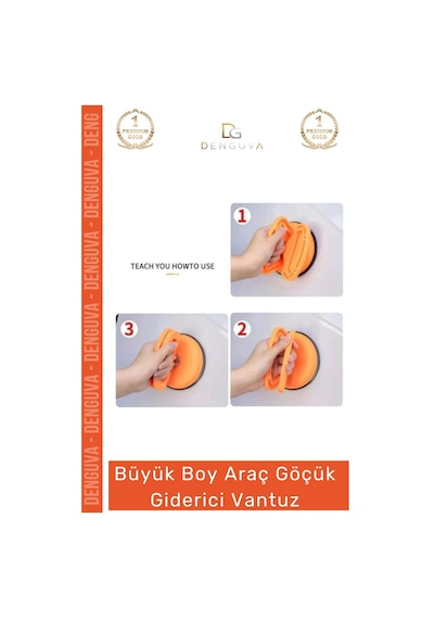 Göçükgiderici Çok Amaçlı Pratik Araba Otomobil Kaporta Vakum Göçük Giderici Vantuz Büyük Boy