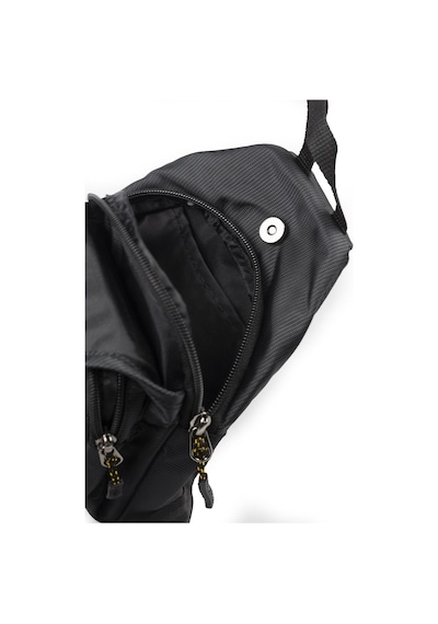 Küçük Boy Çapraz Göğüs El Ve Omuz Çantası Unisex Body Bag 955 Siyah - Sarı