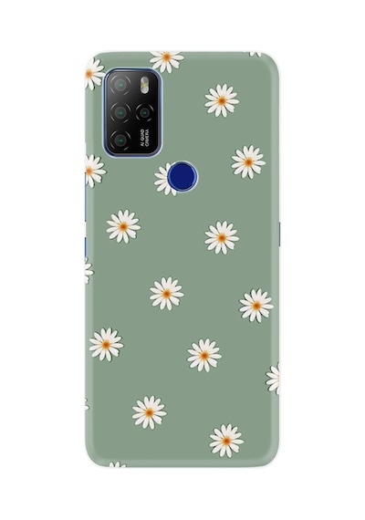 Omix X500 Kılıf Boutique Baskılı Resimli Yeşil Papatyalar Pcode -041