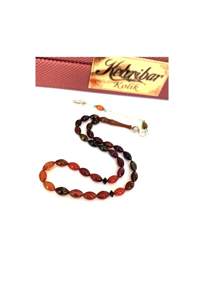 ATEŞ KEHRİBAR TESBİH BİLEKBOY BOLİBON ARPA MODEL PÜSKÜLLÜ