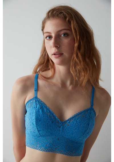 Penti Tina Dantelli Mavi Bralet Mavı Mavi